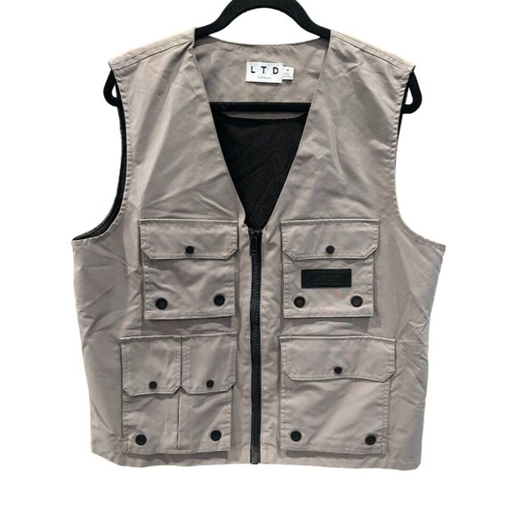 LTD‎ Topman LTD Collection T Utility Vest With Multiple Pockets & Zipper Closure - Picture 1 of 7